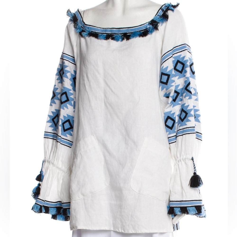 March 11 Women’s Printed Linen Tunic Mini Dress